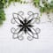 Glitzhome® 20" Traditional Clematis Pattern Iron Scroll Outdoor Wall Decor